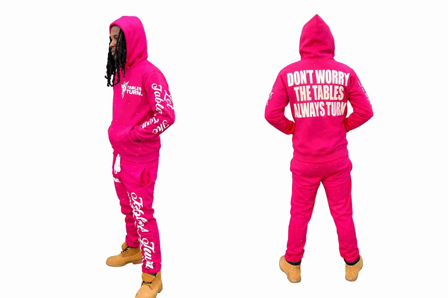 Pink RHINESTONE SWEATSUITS