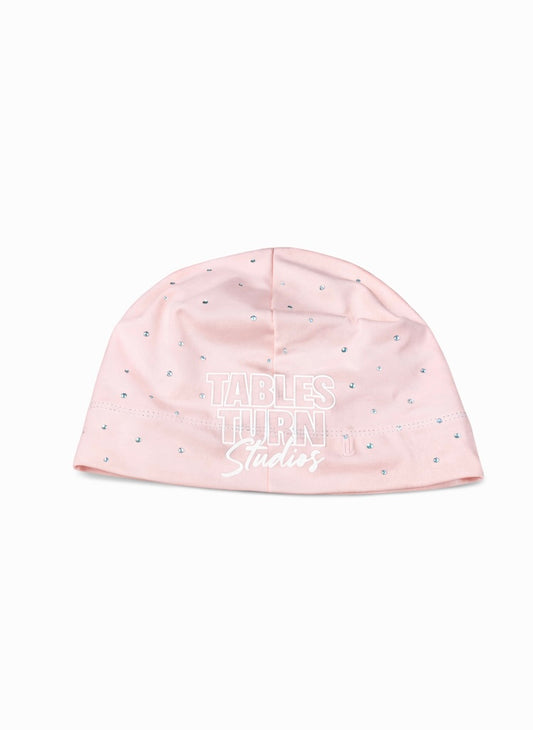 PINK RHINESTONE BEANIE